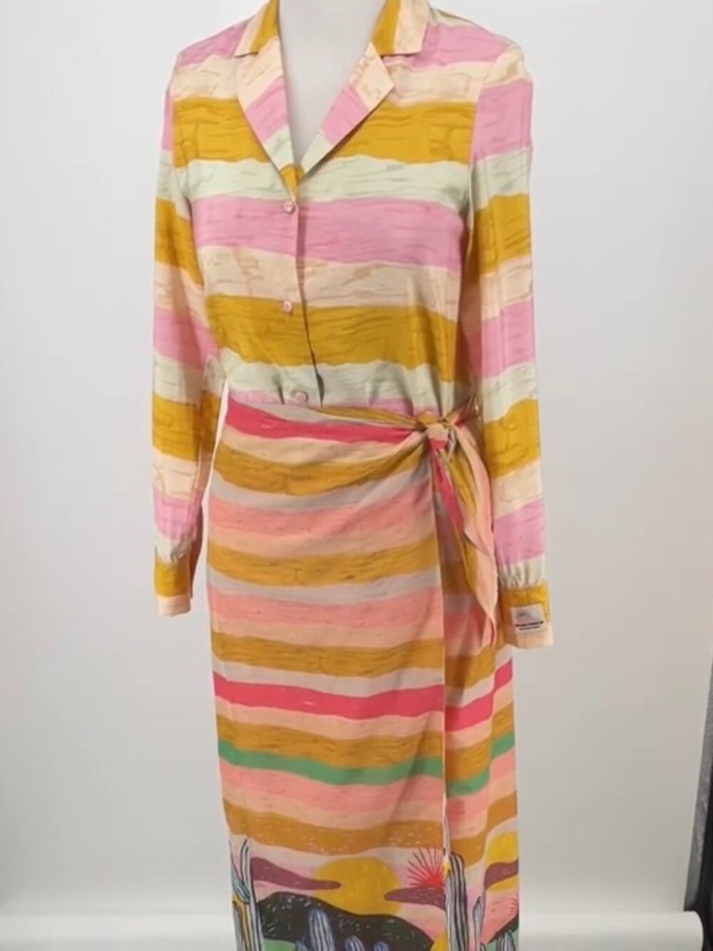 Scotch & Soda Sunset Desert Co-ord Matching Set Top & Wrap Midi Skirt S/XS